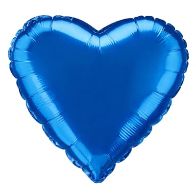 Blå Folieballong Hjärta