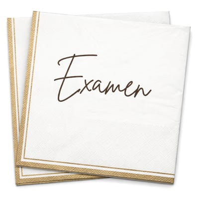 Examen Servetter Guld