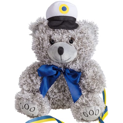 Grå Studentnalle med Rosett