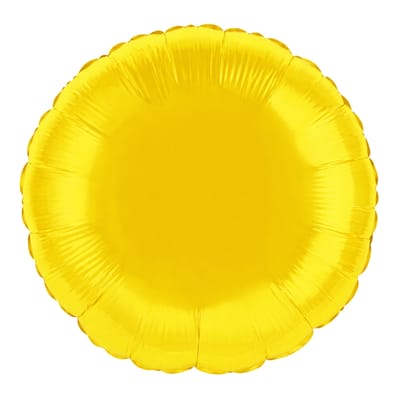 Gul Folieballong Rund