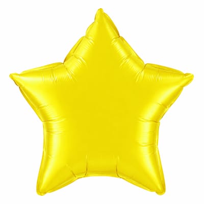 Gul Folieballong Stjärna