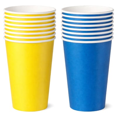 Pappersmuggar Gul och Blå