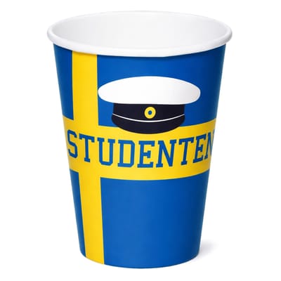 Pappersmuggar Studenten Blå/Gul