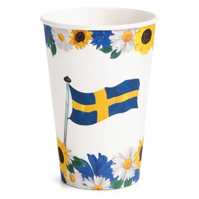 Pappersmuggar Svenska Flaggan Stora