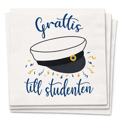 Servetter Student Grattis Till Studenten