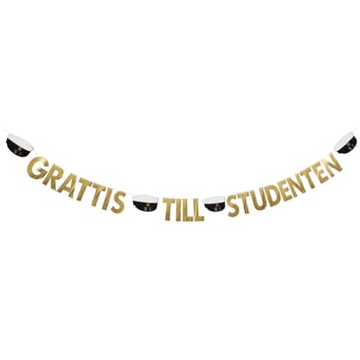 Stor Girlang Grattis Till Studenten