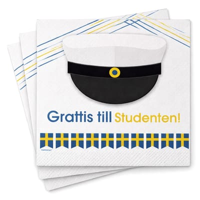 Student Servetter Grattis Till Studenten