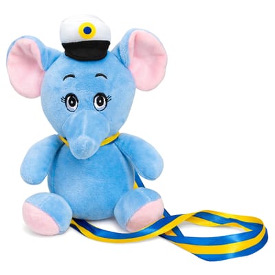 Studentnalle Elefant Blå