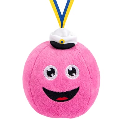 Studentnalle Smiley Rosa