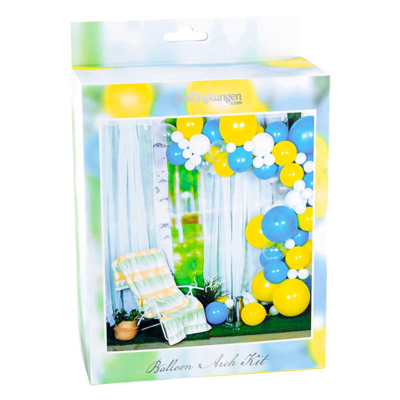 Ballongbåge Student Gul/Blå/Vit bild 2