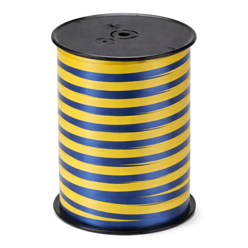 Ballongsnöre/Presentsnöre Blå och Gul