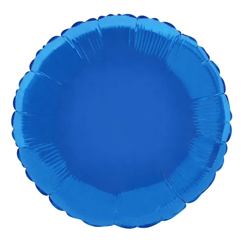 Blå Folieballong Rund