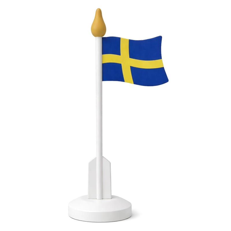 Bordsflagga Sverige Trä