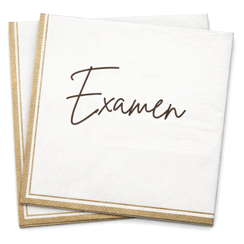 Examen Servetter Guld