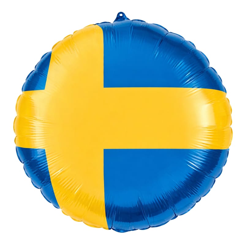 Folieballong Svenska Flaggan