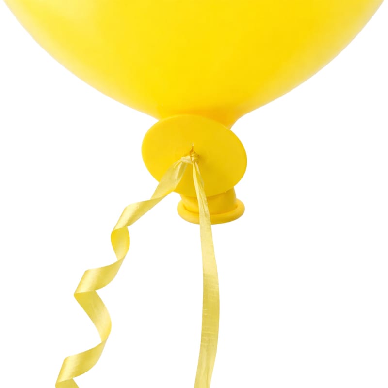 Gul Ballongförslutare med Snöre