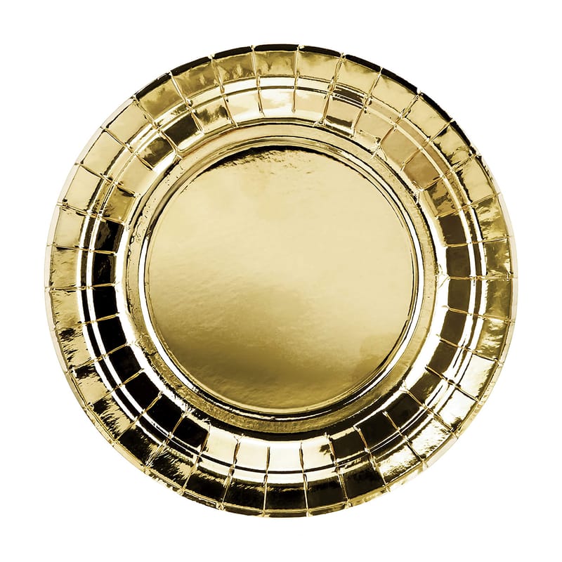 Pappersassietter Guld Metallic