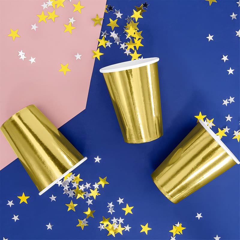 Pappersmuggar Guld Metallic bild 2