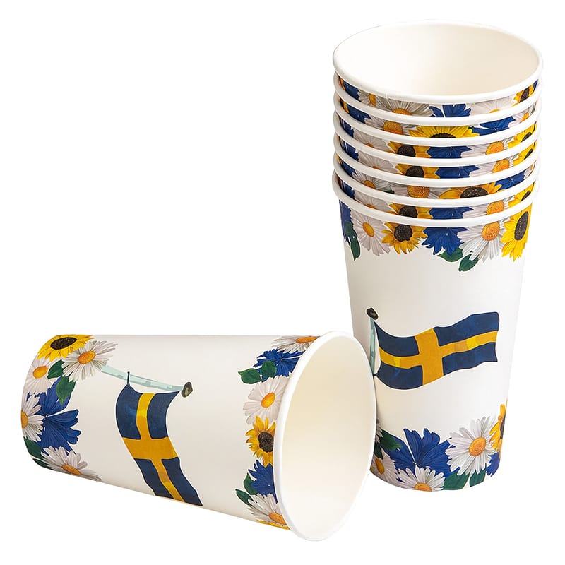 Pappersmuggar Svenska Flaggan Stora bild 2