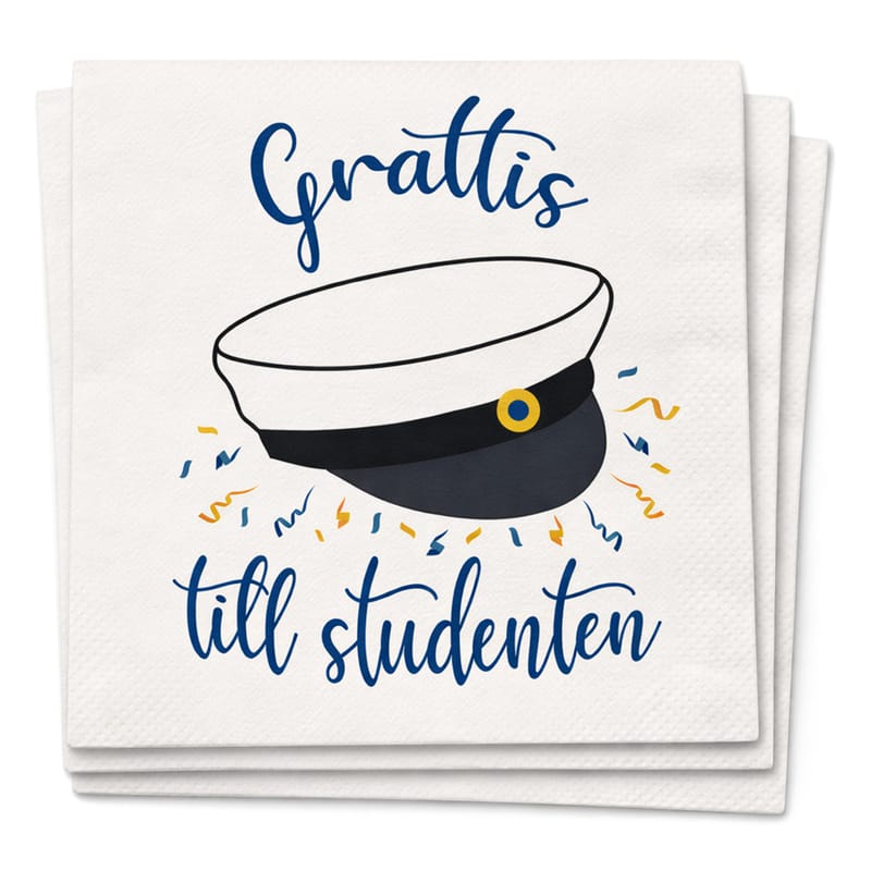 Servetter Student Grattis Till Studenten