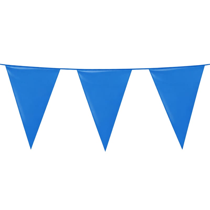 Stor Vimpelgirlang Blå
