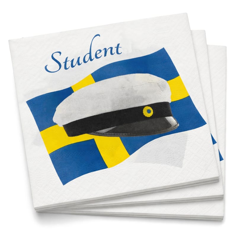 Student Servetter Mössa & Flagga