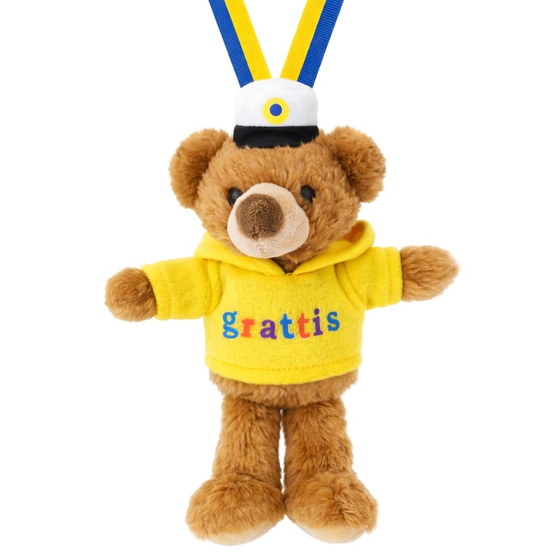 Studentnalle med Hoodie Grattis